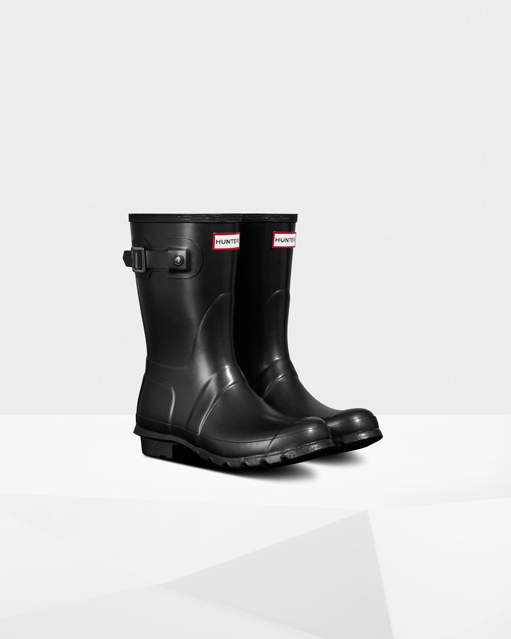 Hunter Mujer Original Pearlized - Botas de Lluvia Negras - 306-JOAWTE